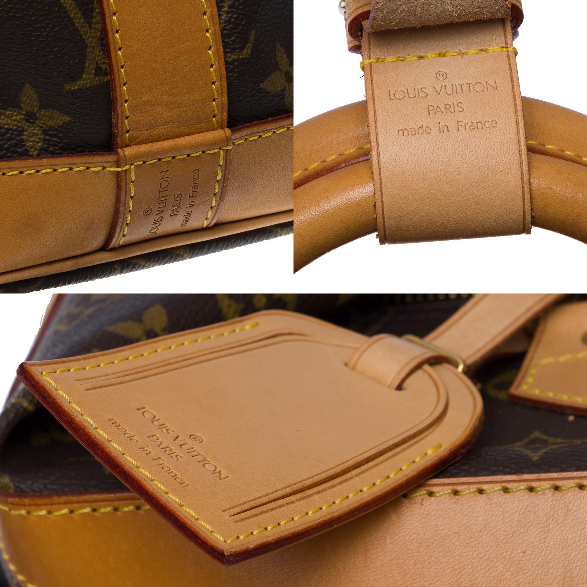 Rare Louis Vuitton Cruiser Travel bag in brown Monogram canvas, gold hardware 1