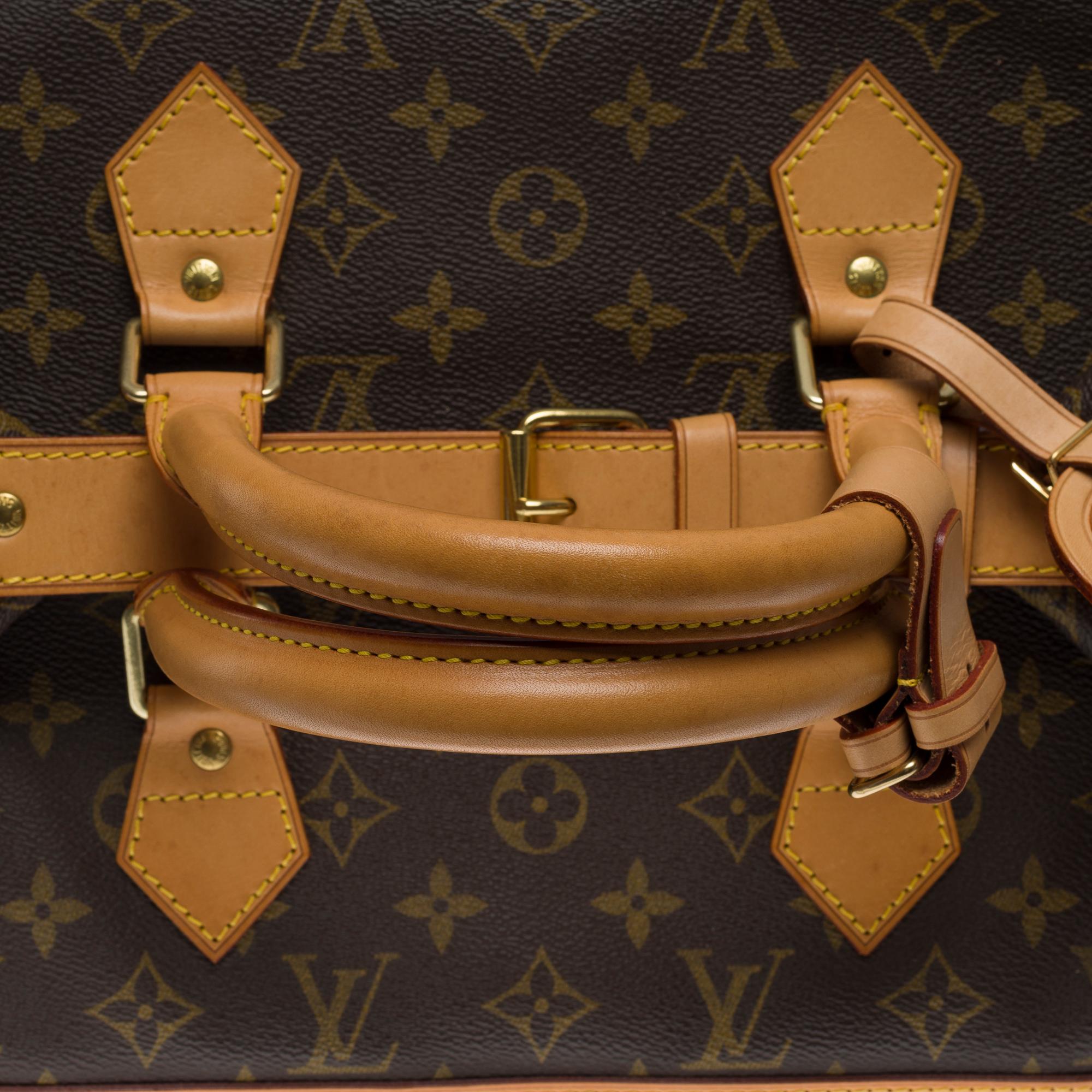 Rare Louis Vuitton Cruiser Travel bag in brown Monogram canvas, gold hardware 4