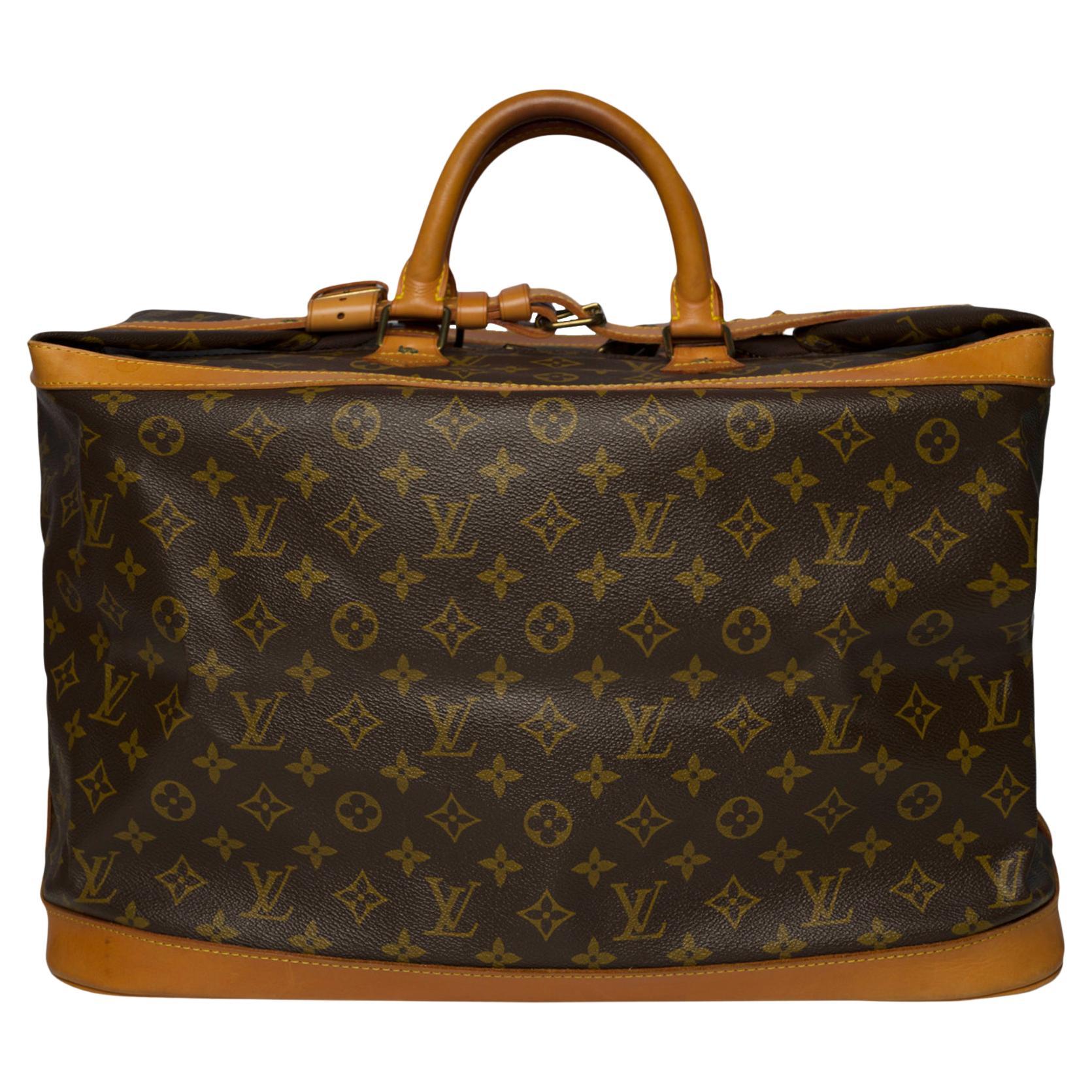 Rare Louis Vuitton 'Cruiser" Travel bag in brown Monogram canvas, gold hardware