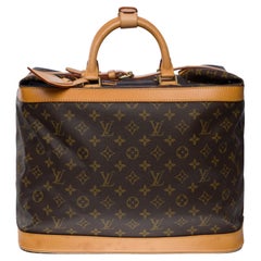 Rare sac de voyage Louis Vuitton Cruiser en toile monogrammée marron avec quincaillerie dorée
