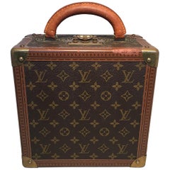 RARE Louis Vuitton Custom Monogram Square Travel Jewelry Case with