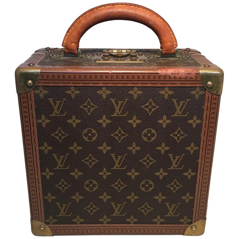 Vintage leather Louis Vuitton suitcase - Pinth Vintage Luggage