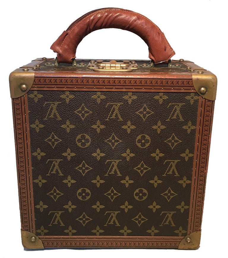 RARE Louis Vuitton Custom Monogram Travel Jewelry Case with Purple