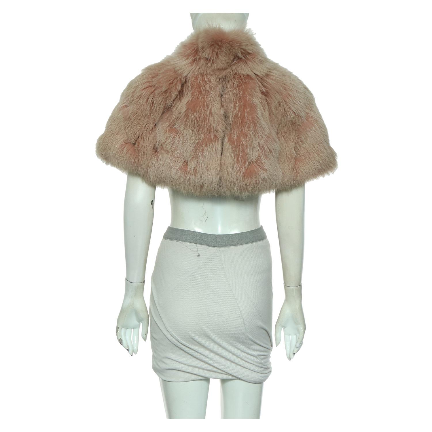 Rare Louis Vuitton Dirty Pink Fox Fur Bolero Jacket 6