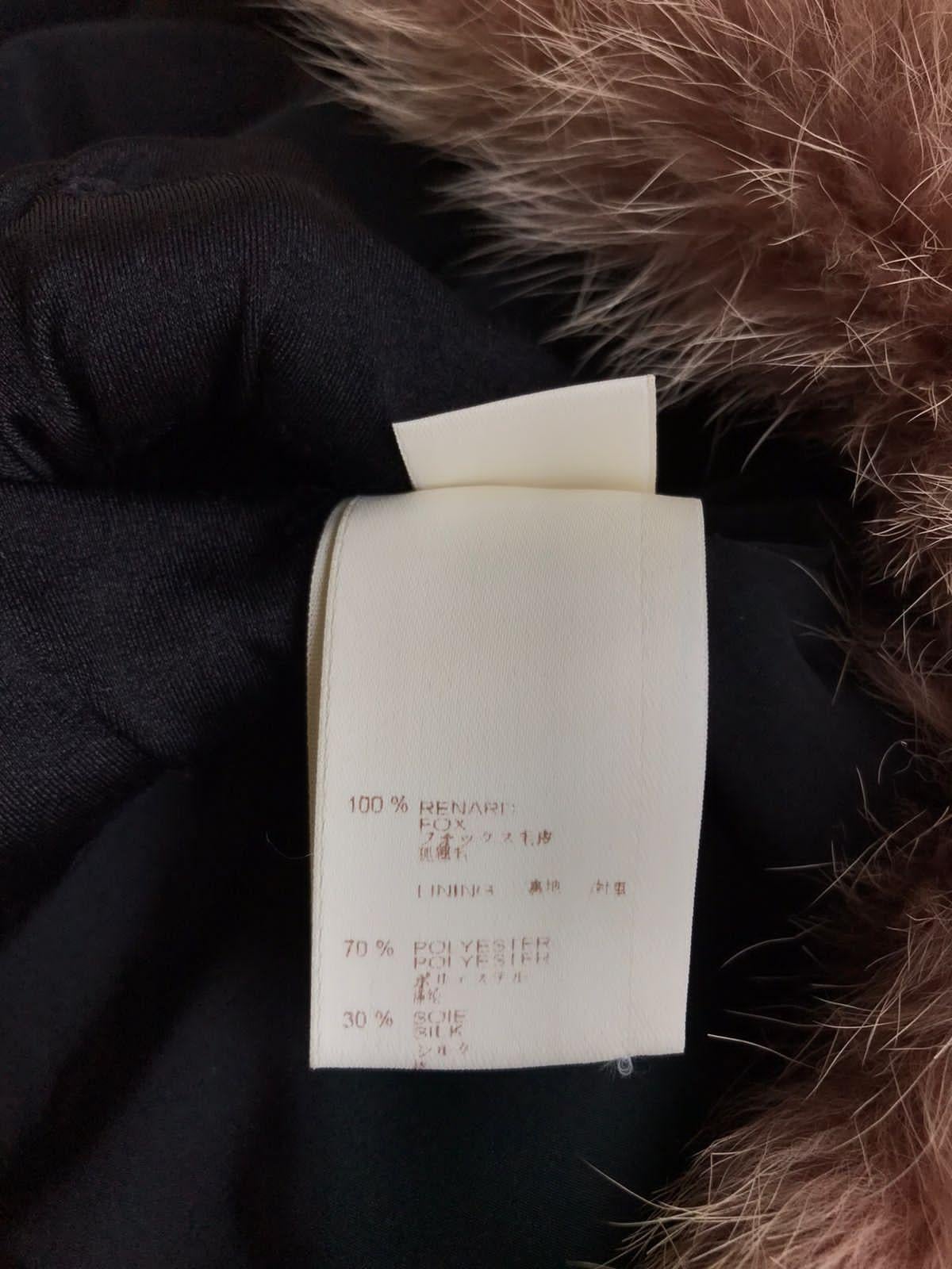 Women's Rare Louis Vuitton Dirty Pink Fox Fur Bolero Jacket