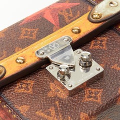 rare LOUIS VUITTON Essential Trunk NM Time vintage monogram key chain bag charm