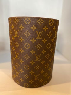 Rare Louis Vuitton Executive Desk Accessory Waste Paper Bucket