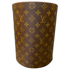 Rare Louis Vuitton Executive Desk Accessory Waste Paper Bucket