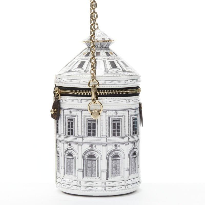 rare LOUIS VUITTON FORNASETTI 2021 Cannes Vase Architettura 3D crossbody bag In Excellent Condition For Sale In Hong Kong, NT
