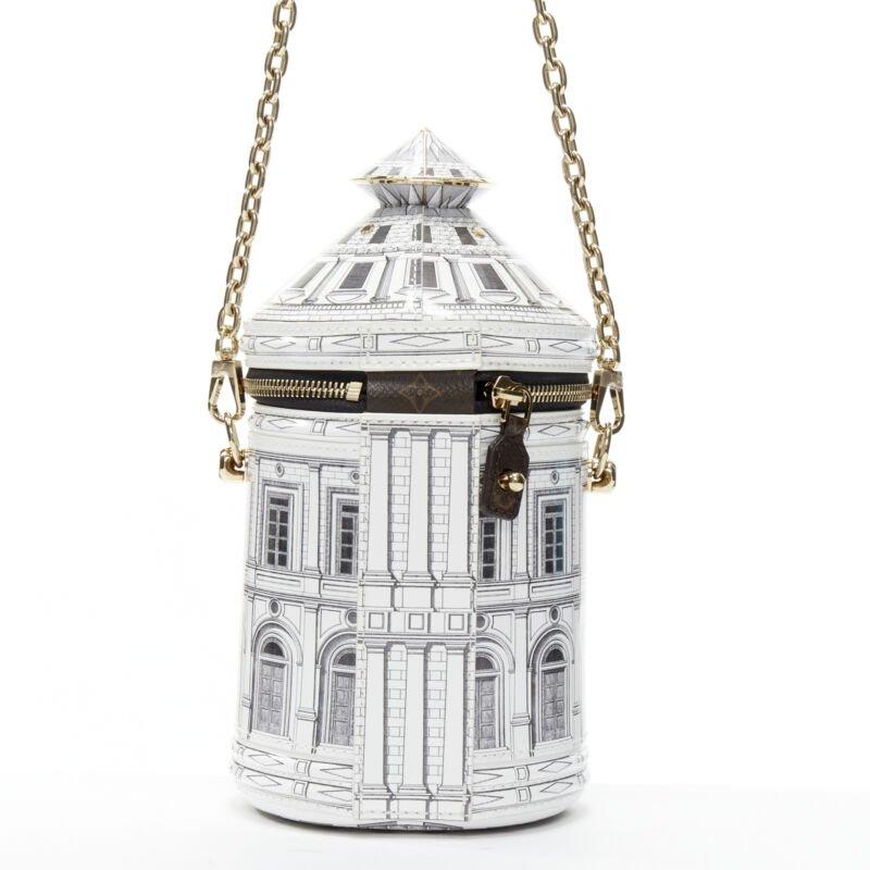 Women's rare LOUIS VUITTON FORNASETTI 2021 Cannes Vase Architettura 3D crossbody bag For Sale