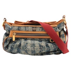 RARE Louis Vuitton Limited Edition Monogram Denim Epaule Raye MM