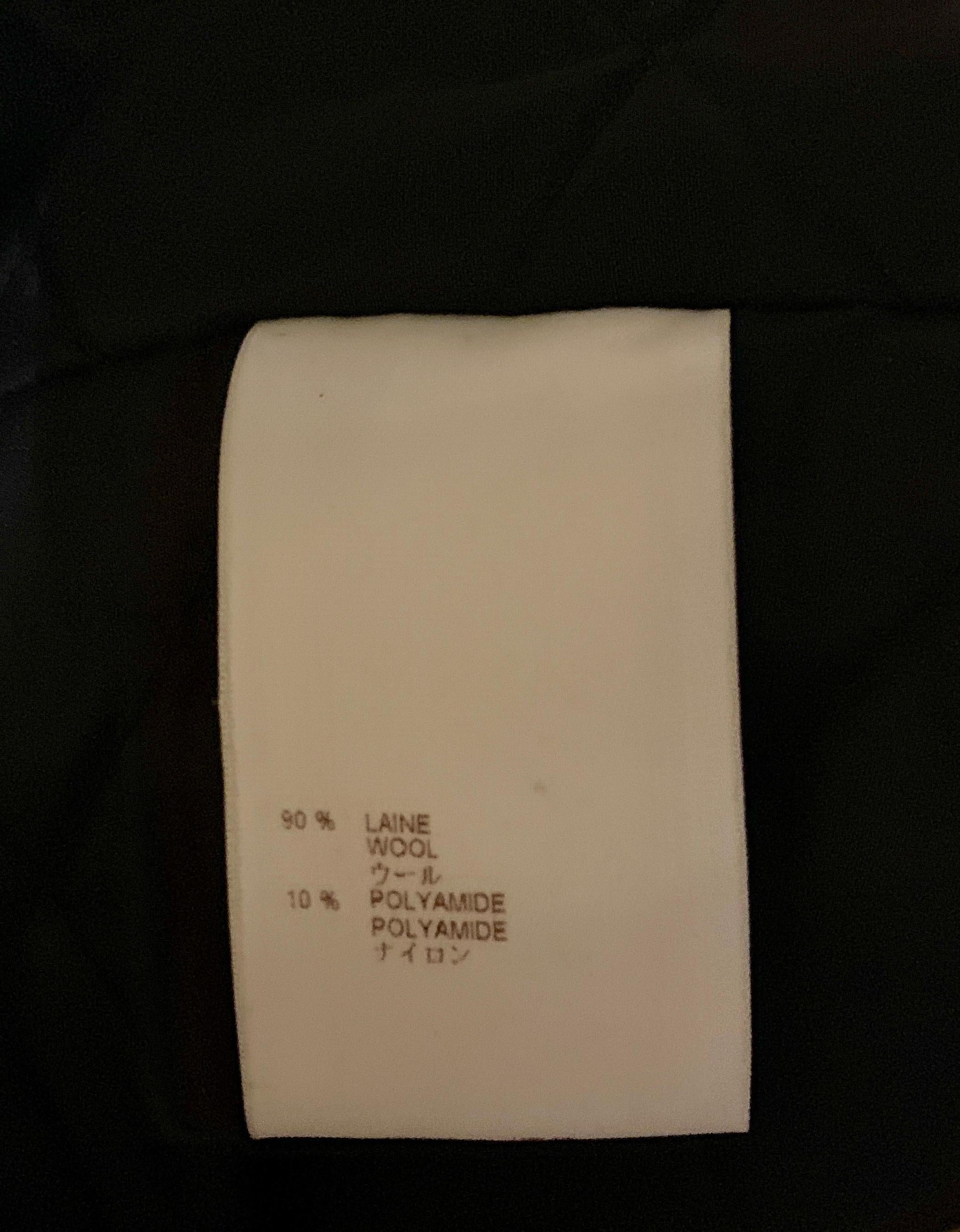 Louis Vuitton Paris Schwarzer Damen-Wollmantel mit Nerzkragen Größe 38 US Größe 6 im Angebot 11