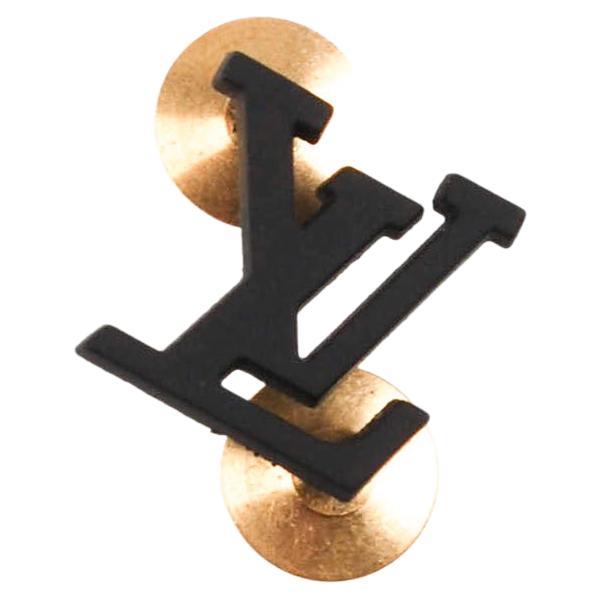 Louis Vuitton Monogram Metal Men ThreePiece Safety Pin Button Brooch