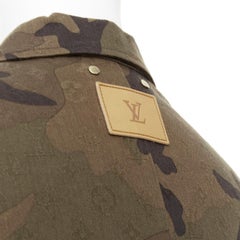 rare LOUIS VUITTON SUPREME 2017 monogram camo jacquard chore jacket FR44 XS