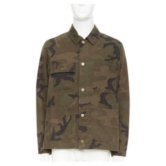 rare LOUIS VUITTON SUPREME 2017 monogram camo jacquard chore jacket FR44 XS