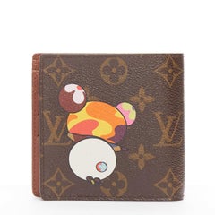rare LOUIS VUITTON Takashi Murakami bear LV monogram bifold wallet
