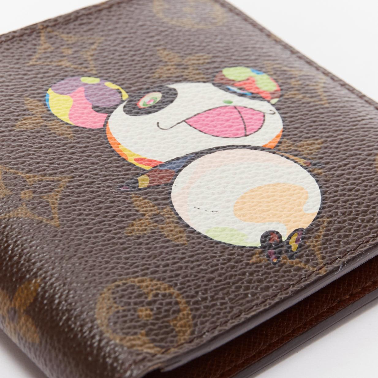 rare LOUIS VUITTON Takashi Murakami bear LV monogram bifold wallet For Sale 1