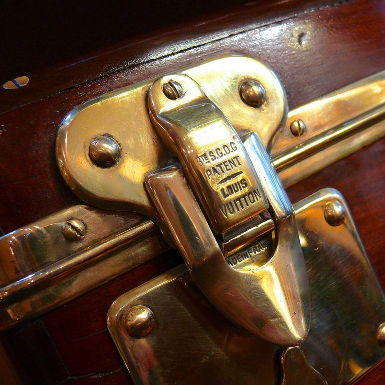 Antique Louis Vuitton monogram toolbox 1910 - Pinth Vintage Luggage