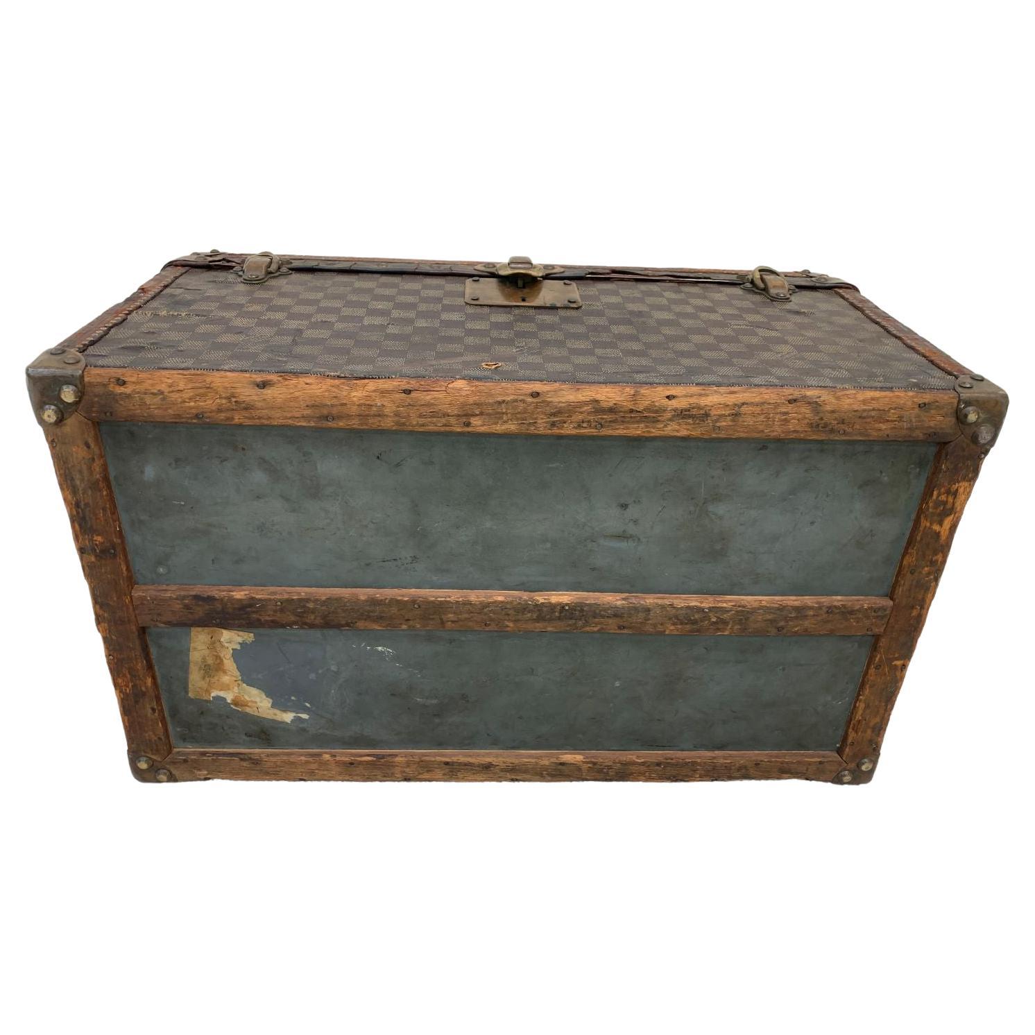 Rare Louis Vuitton Trunk in Damier Canvas, circa 1890’s 4