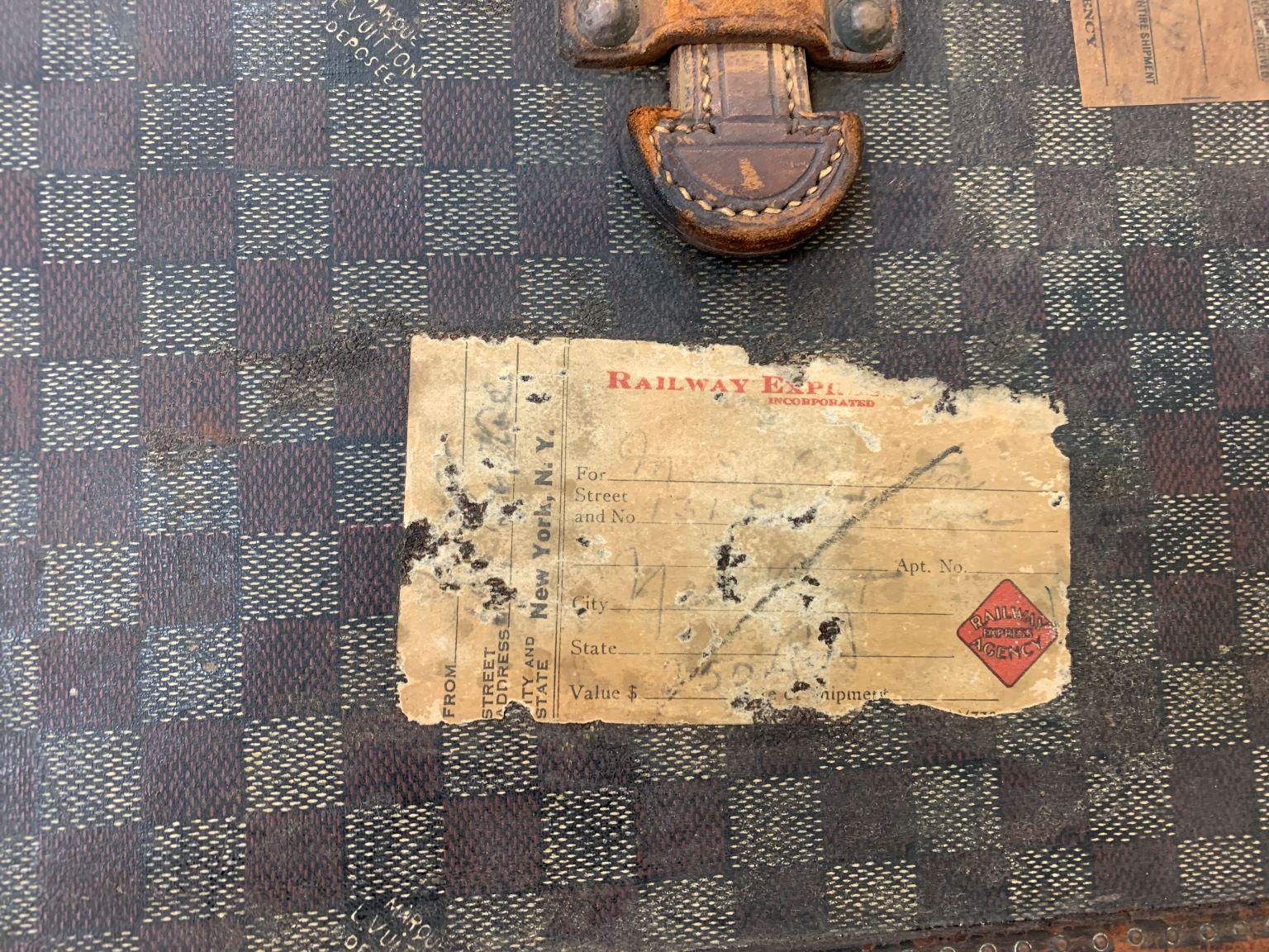 Rare Louis Vuitton Trunk in Damier Canvas, circa 1890’s 5