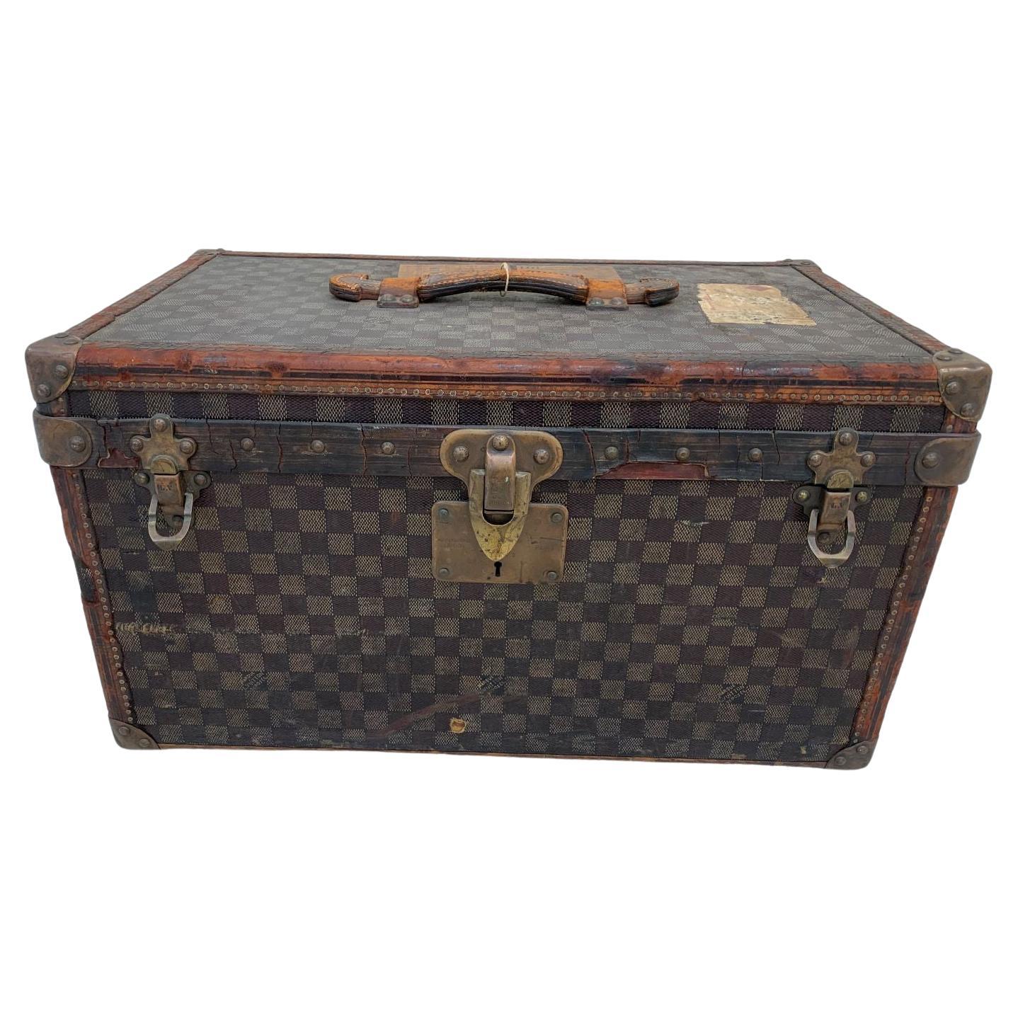 Rare Louis Vuitton Trunk in Damier Canvas, circa 1890’s 1