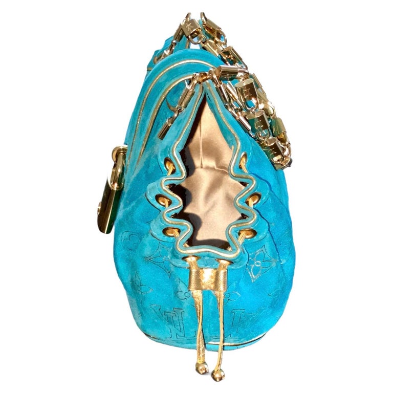 Vintage Louis Vuitton Turquoise Mini Lock Bag – Treasures of NYC
