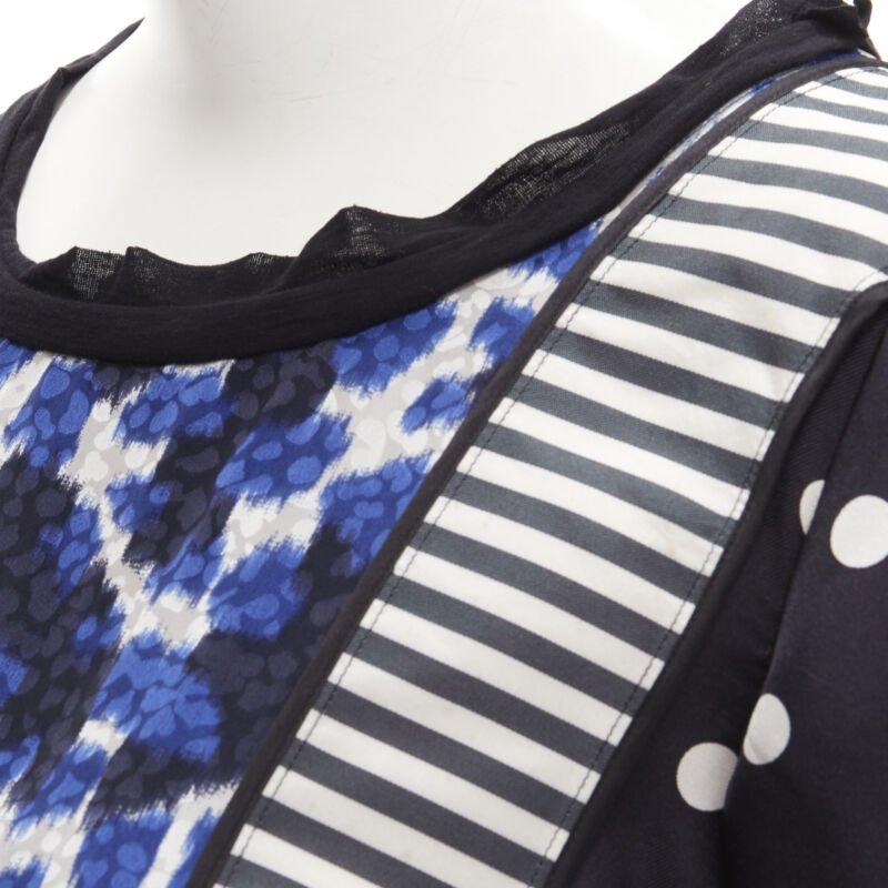 Seltenes LOUIS VUITTON Vintage Stephen Sprouse Leoparden-Patchwork-TShirt S im Angebot 2