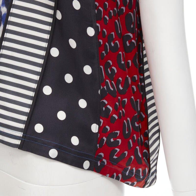 Seltenes LOUIS VUITTON Vintage Stephen Sprouse Leoparden-Patchwork-TShirt S im Angebot 3