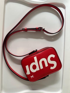 rare Louis Vuitton x Supreme Danube Mini Bag Epi Leather PPM Red Crossbody Logo