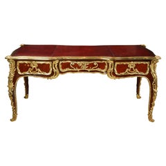 Raro Bureau Plat estilo Luis XV, según un modelo de J. Dubois, Francia, circa 1880
