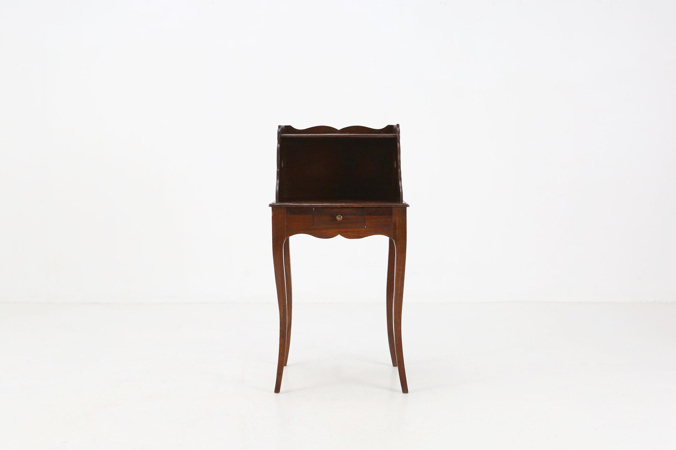 Rare Louis XV style Nightstand in Wood, France ca. 1900 For Sale 5