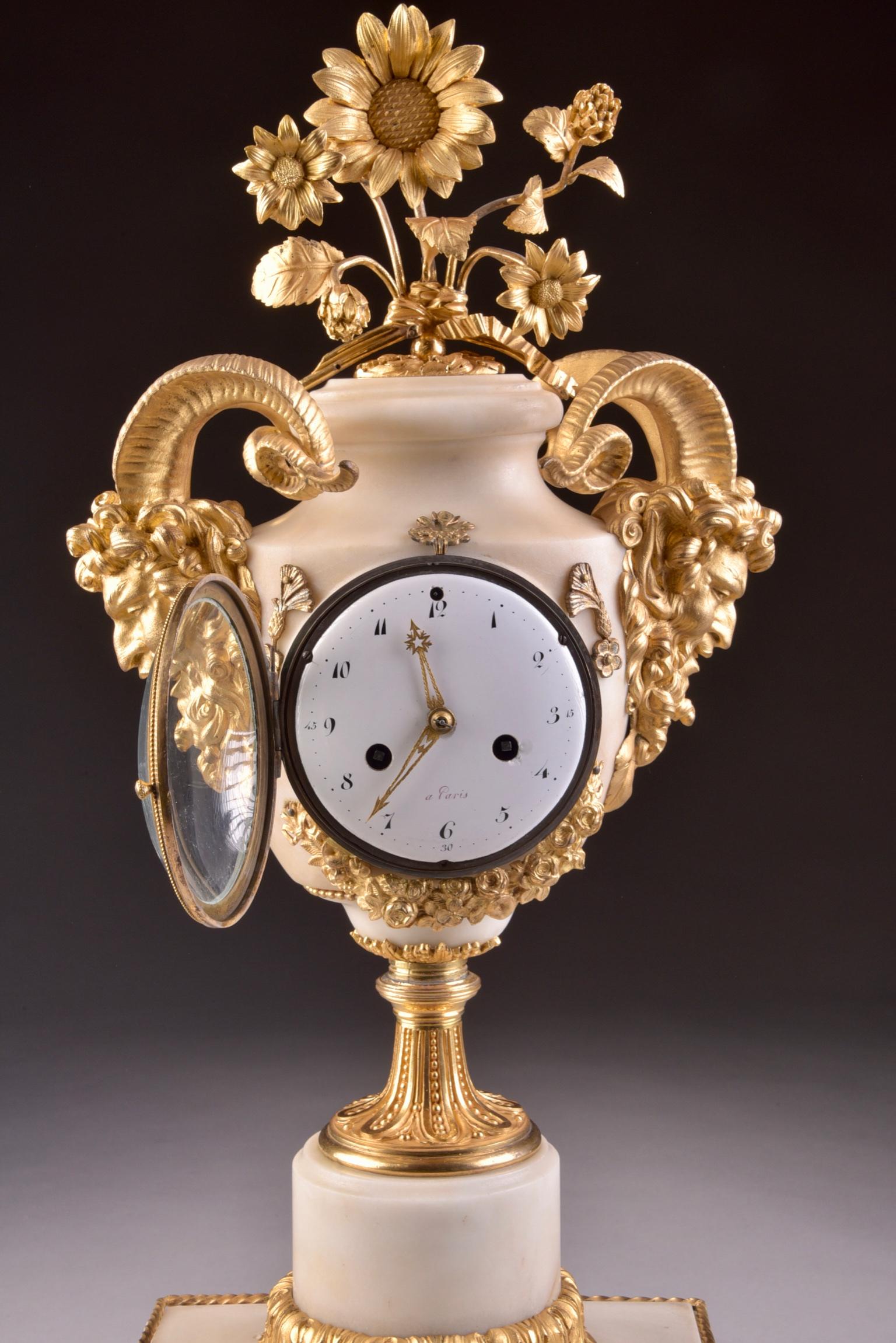 18th Century Rare Louis XVI Mantel Clock 