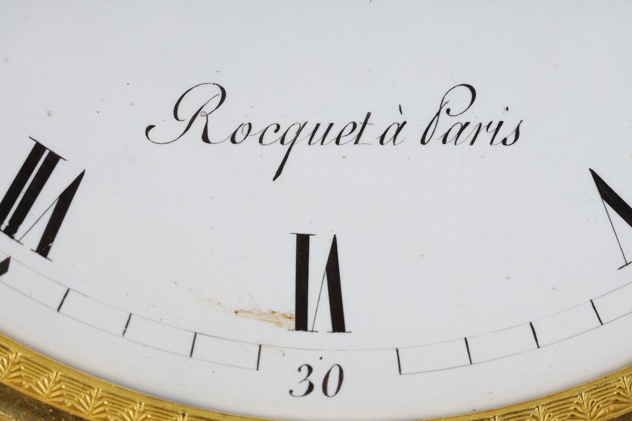 Rare Louis XVI Period Portico Clock by Jacques-Claude-martin Rocquet For Sale 10