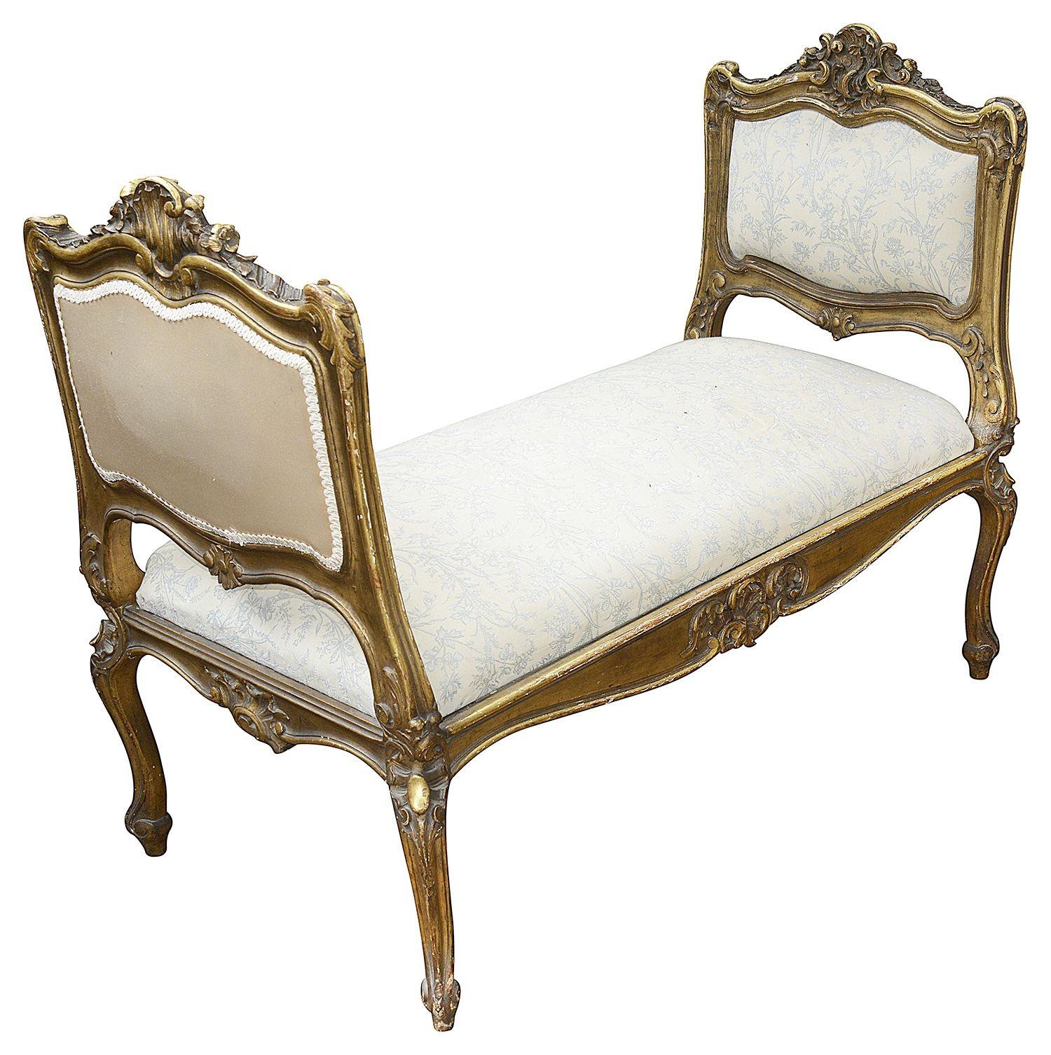 19th Century Rare Louis XVI Style French Gilt Wood Salon Suite, 1880 For Sale