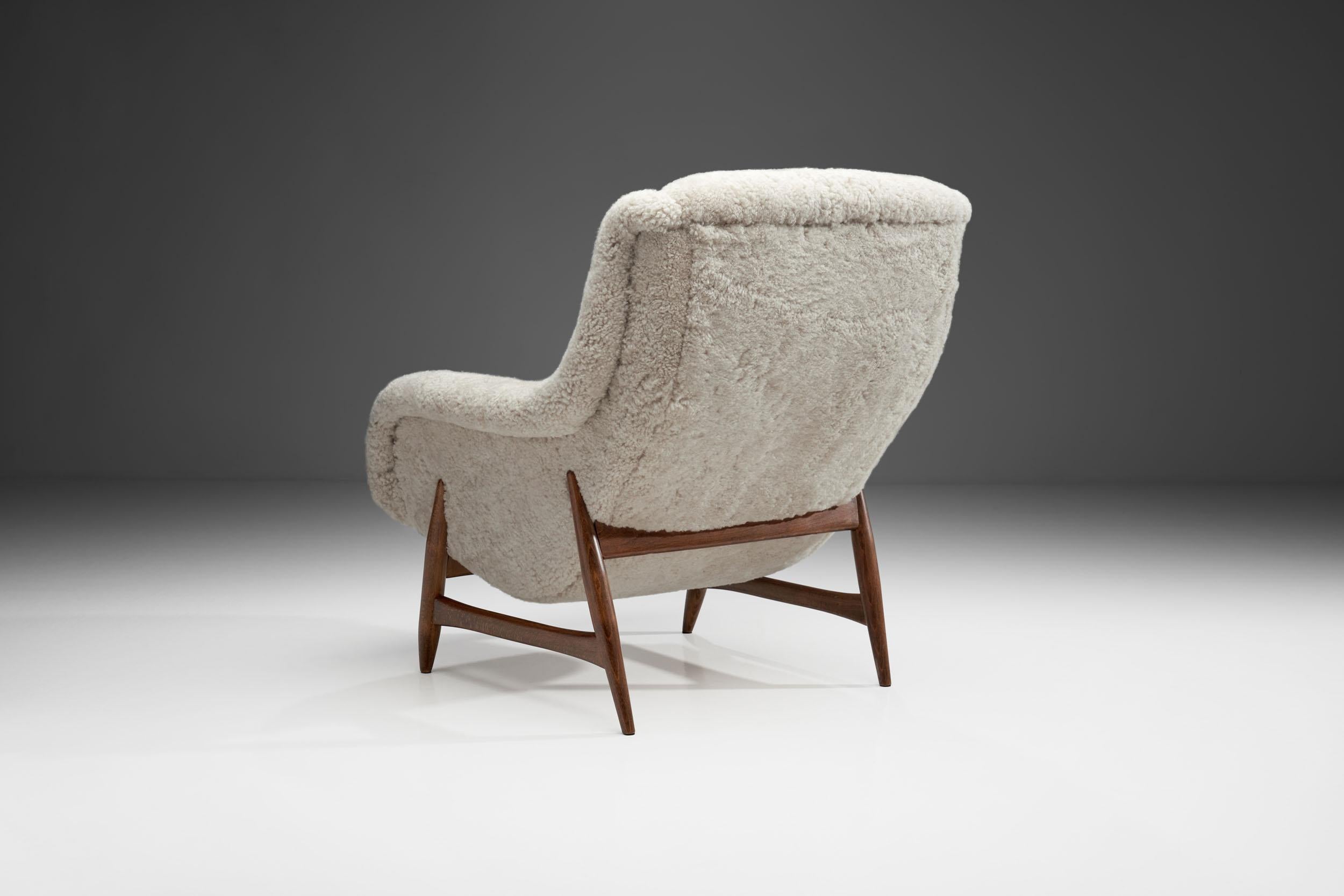 Dutch Rare Lounge Chair by Bengt Ruda for Artifort, the Netherlands, 1960s
