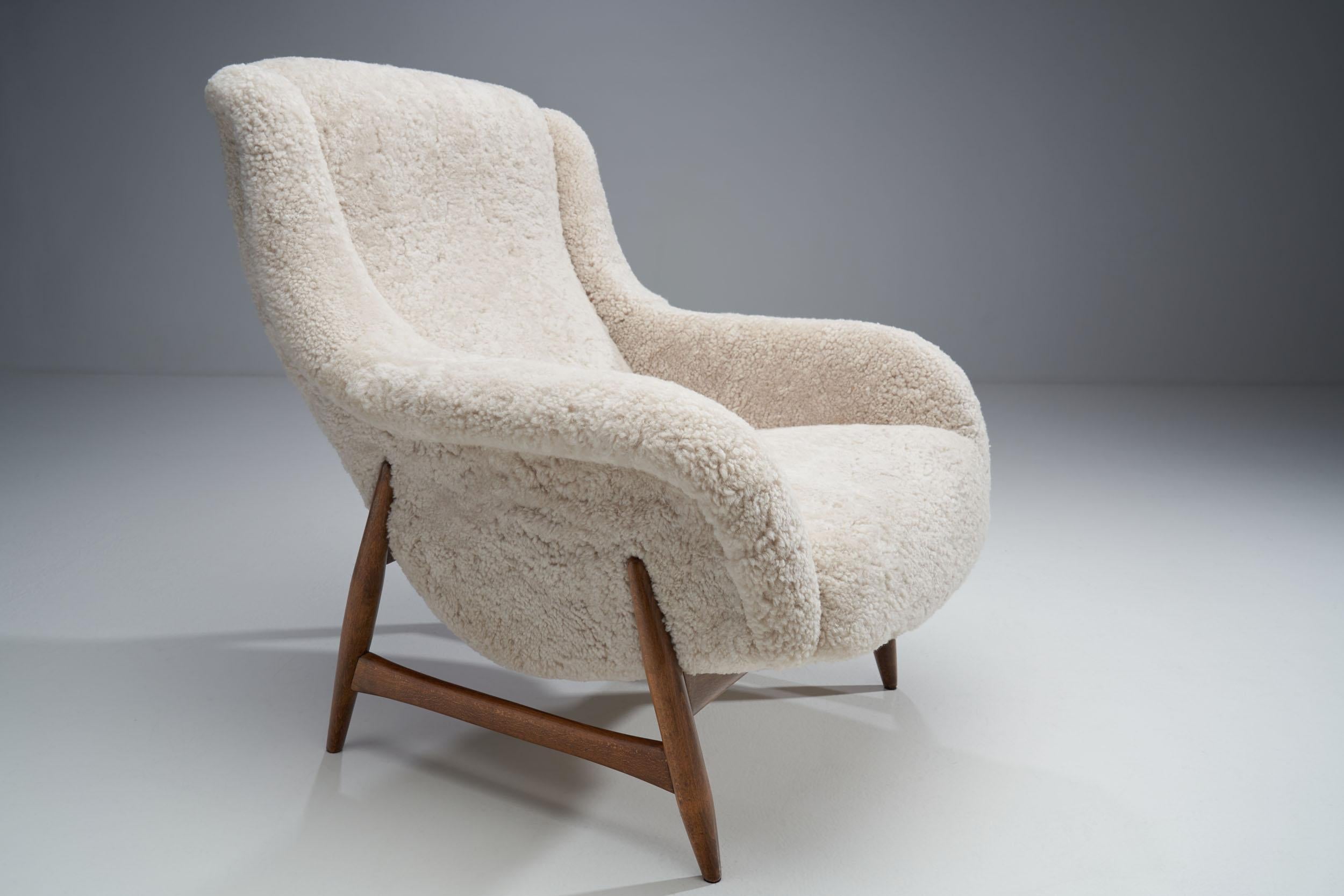 Mid-20th Century Rare Lounge Chair by Bengt Ruda for Artifort, the Netherlands, 1960s
