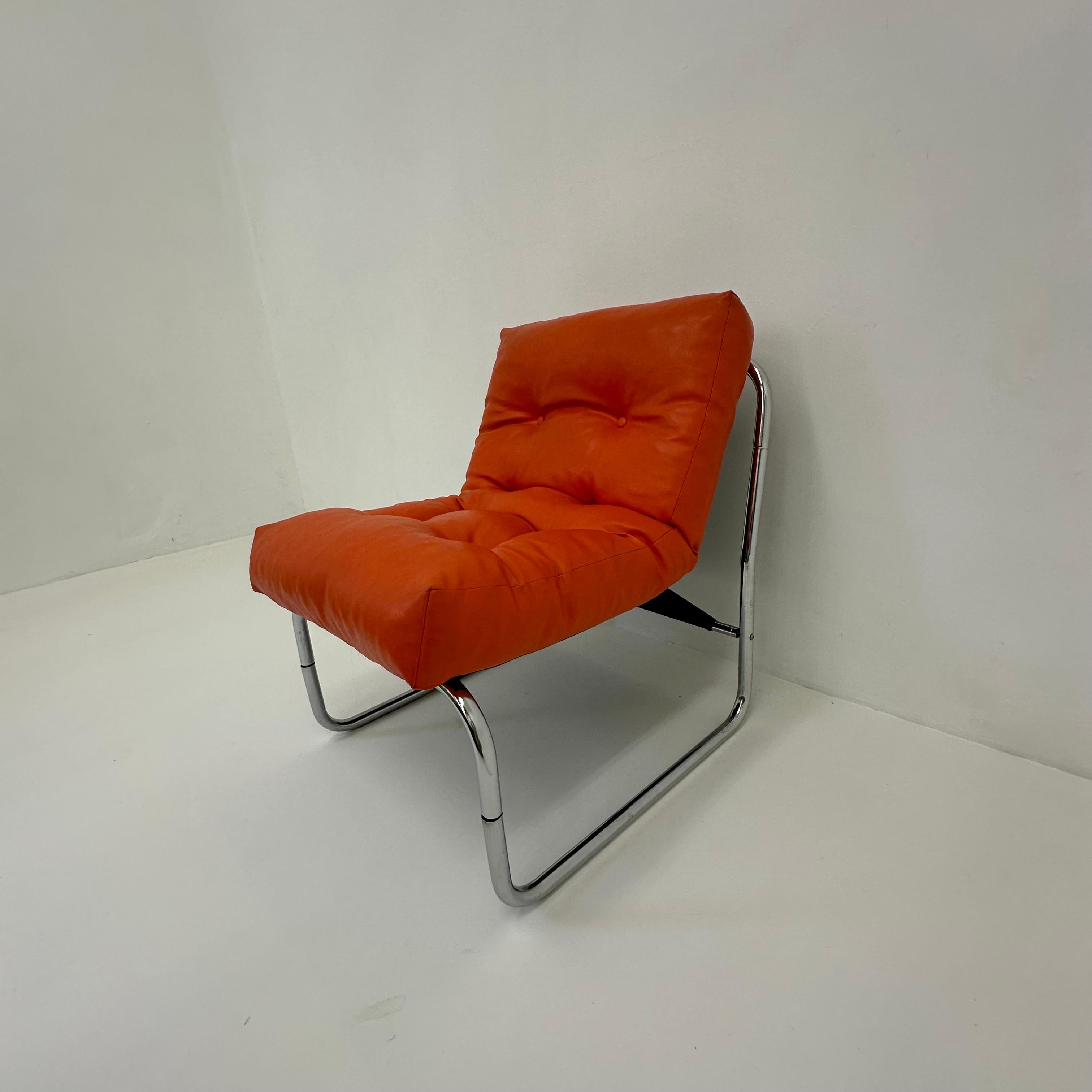 Rare lounge chair by Gillis Lundgren for Ikea, model “Pixi”, 1970s In Good Condition For Sale In Delft, NL