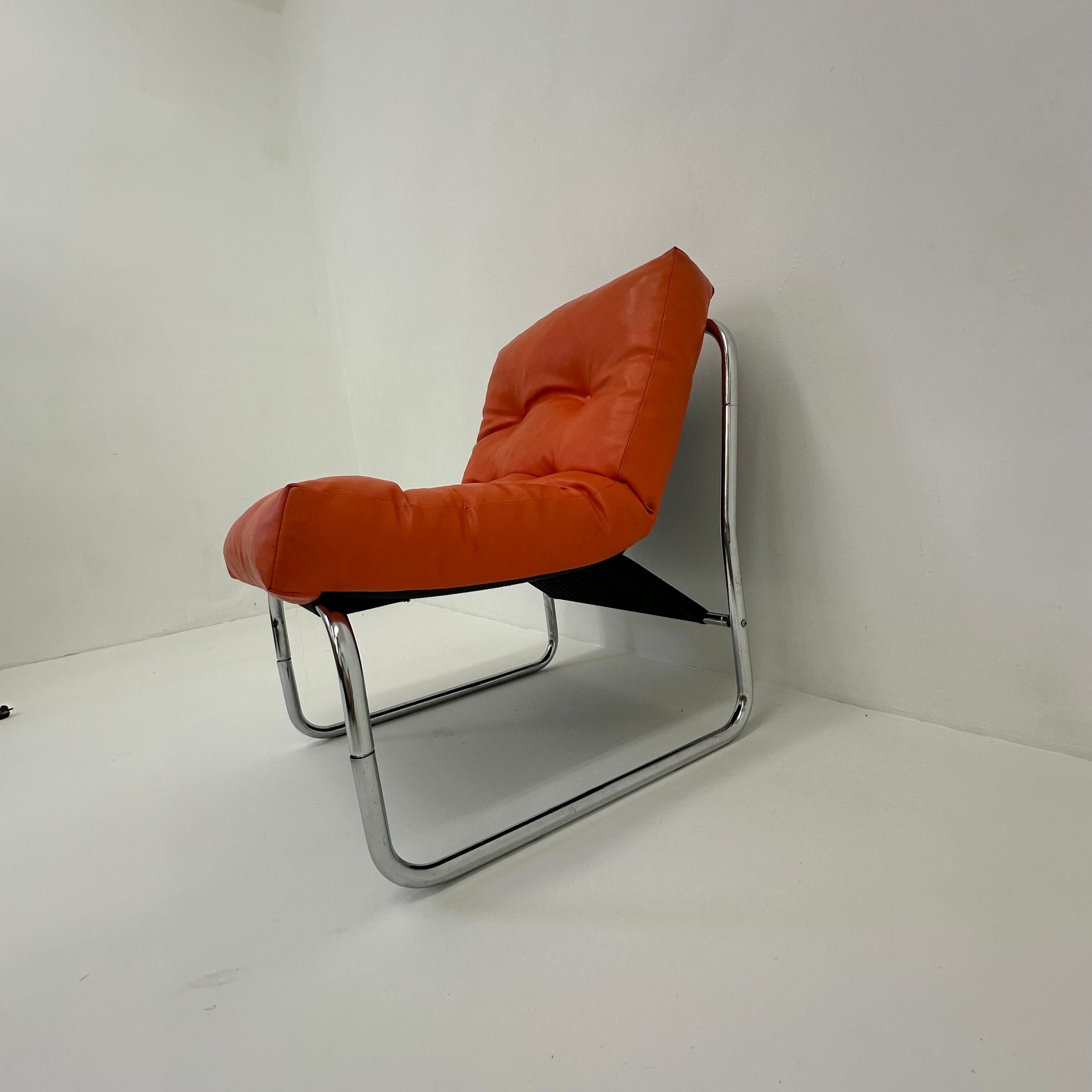 Late 20th Century Rare lounge chair by Gillis Lundgren for Ikea, model “Pixi”, 1970s For Sale