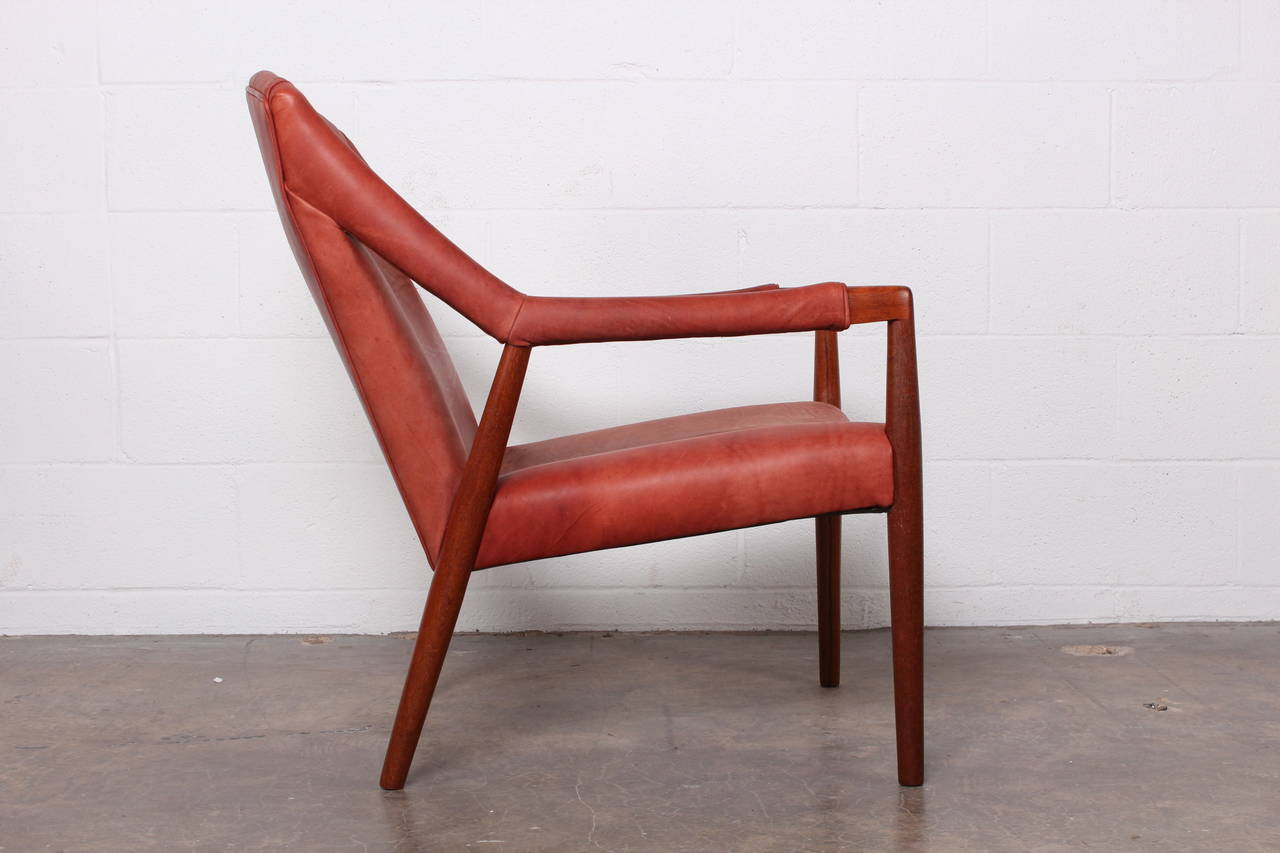 Mid-20th Century Rare Lounge Chair by Ib Kofod-Larsen