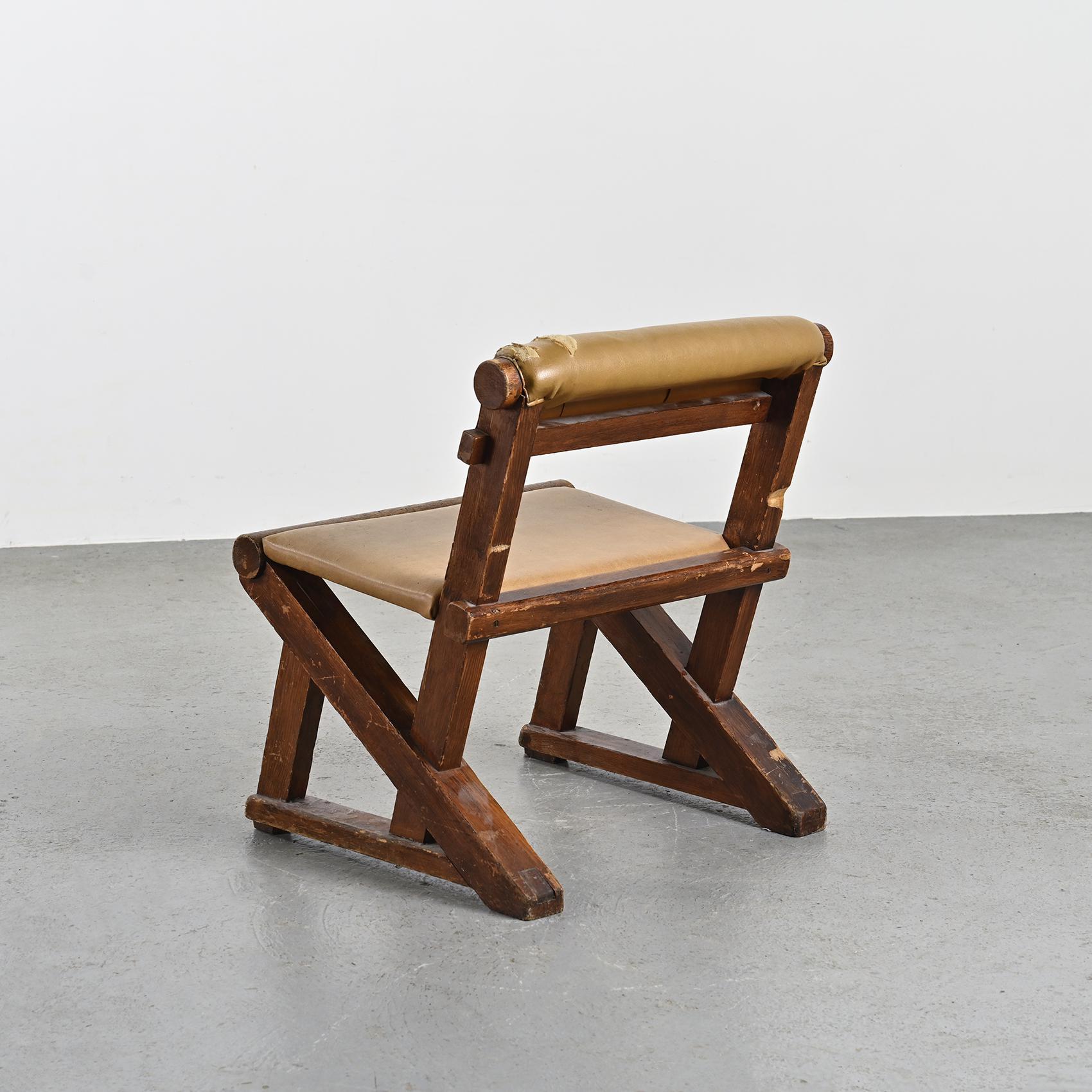 Mid-Century Modern Rare Lounge Chair from Edelweiss bar, under the direction of Charlotte Perriand