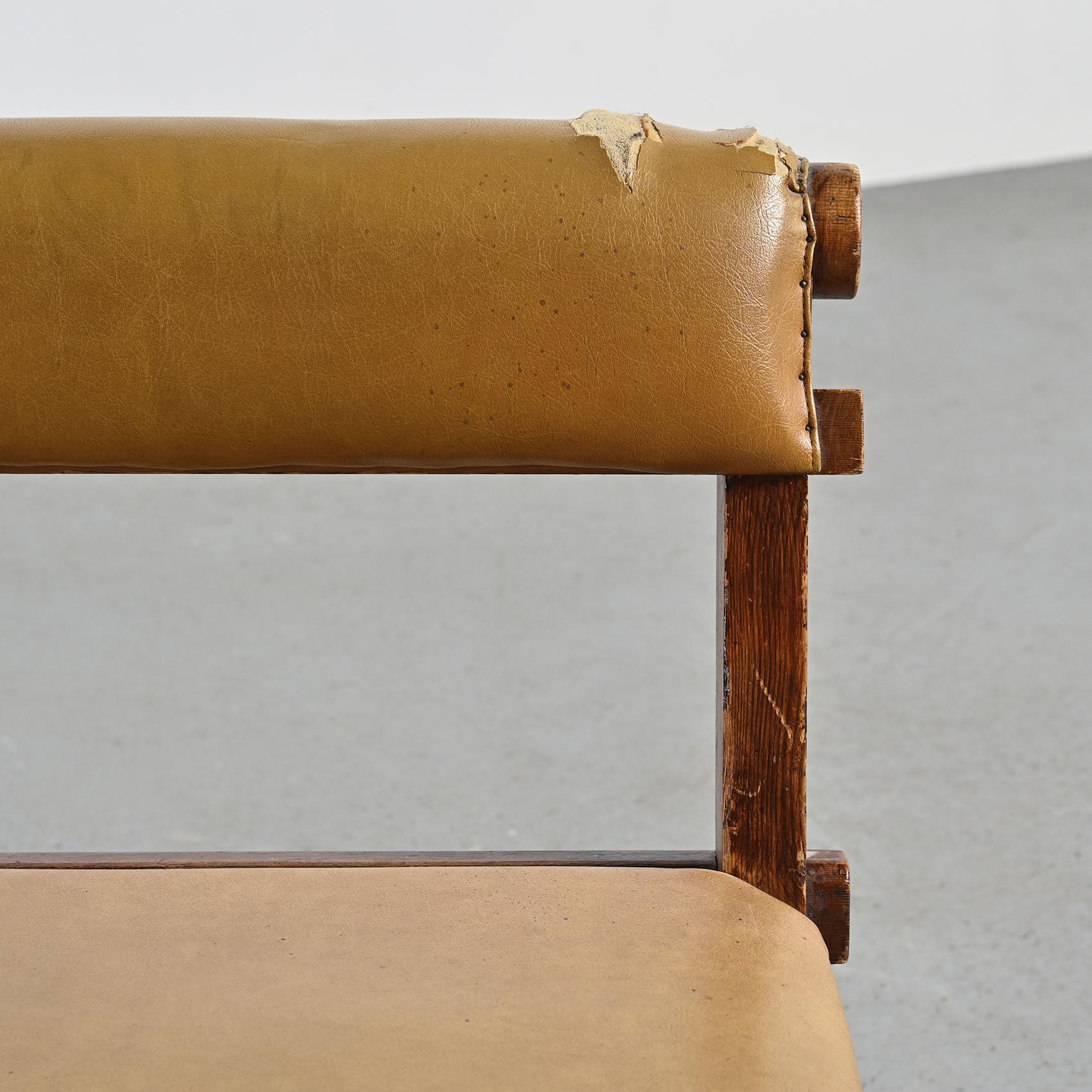 Rare Lounge Chair from Edelweiss bar, under the direction of Charlotte Perriand 1
