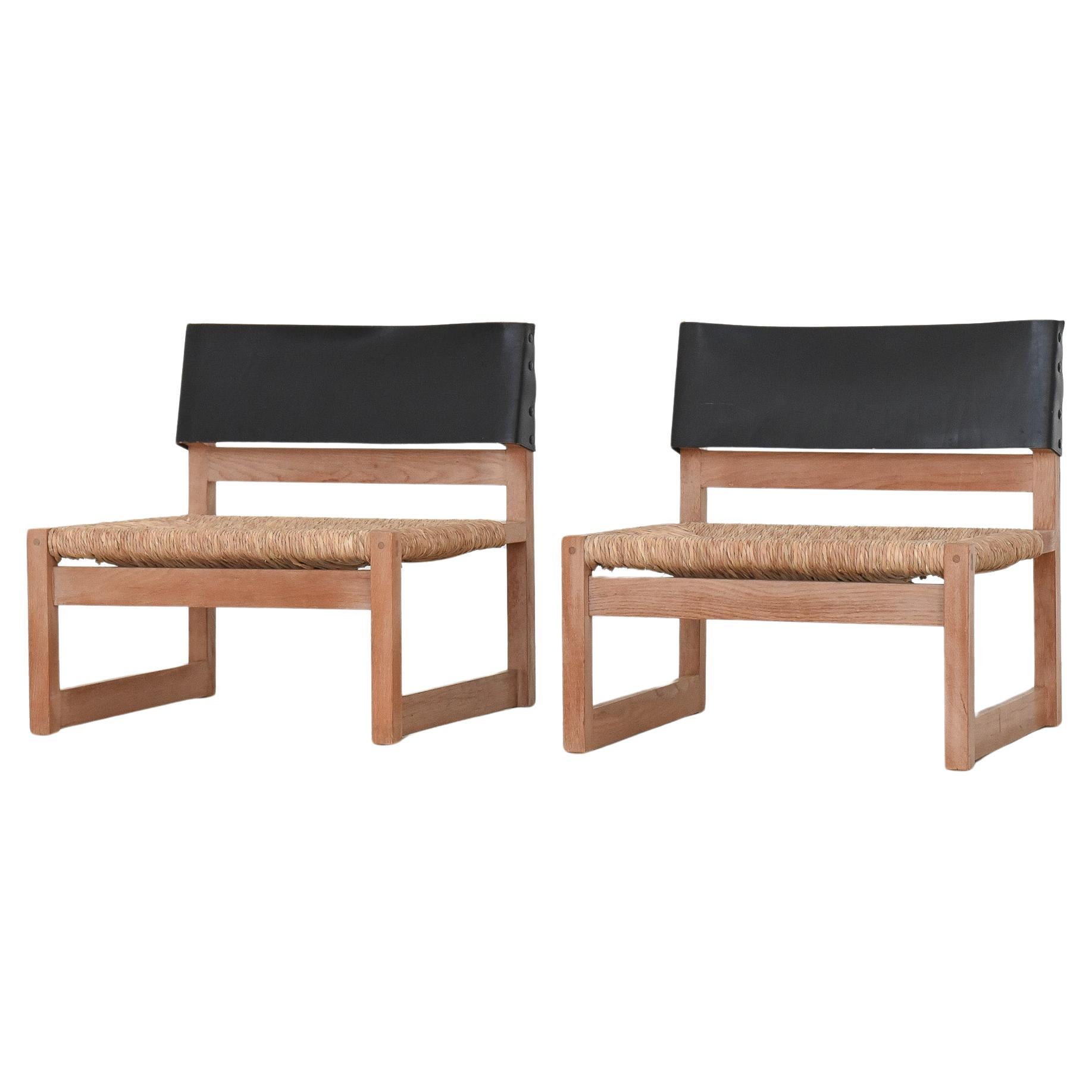 Rare Lounge Chairs by Javier Carvajal for BIOSCA For Sale