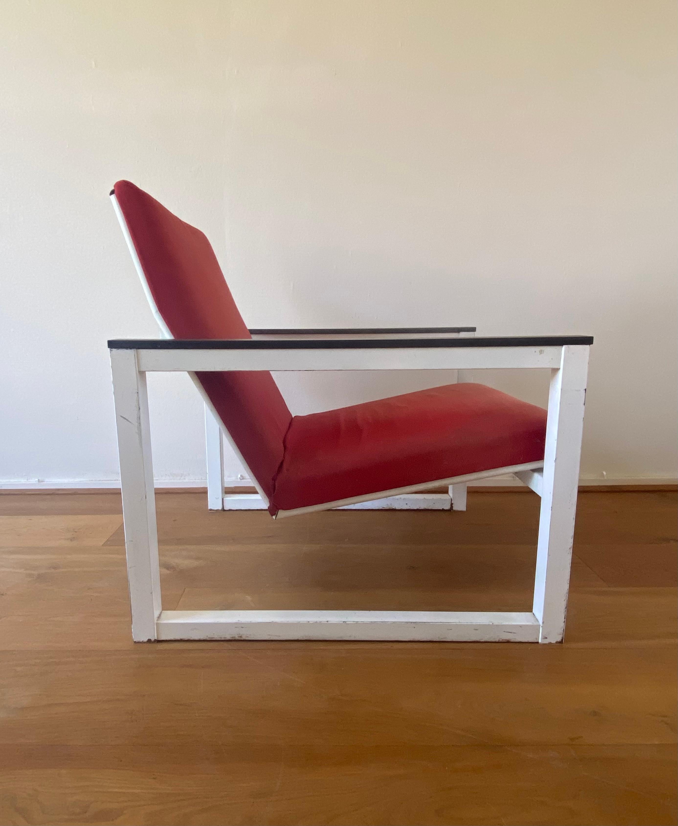 Metal Rare Lounge Chairs by Tjerk Reijenga and Friso Kramer for Pilastro, 1960s For Sale