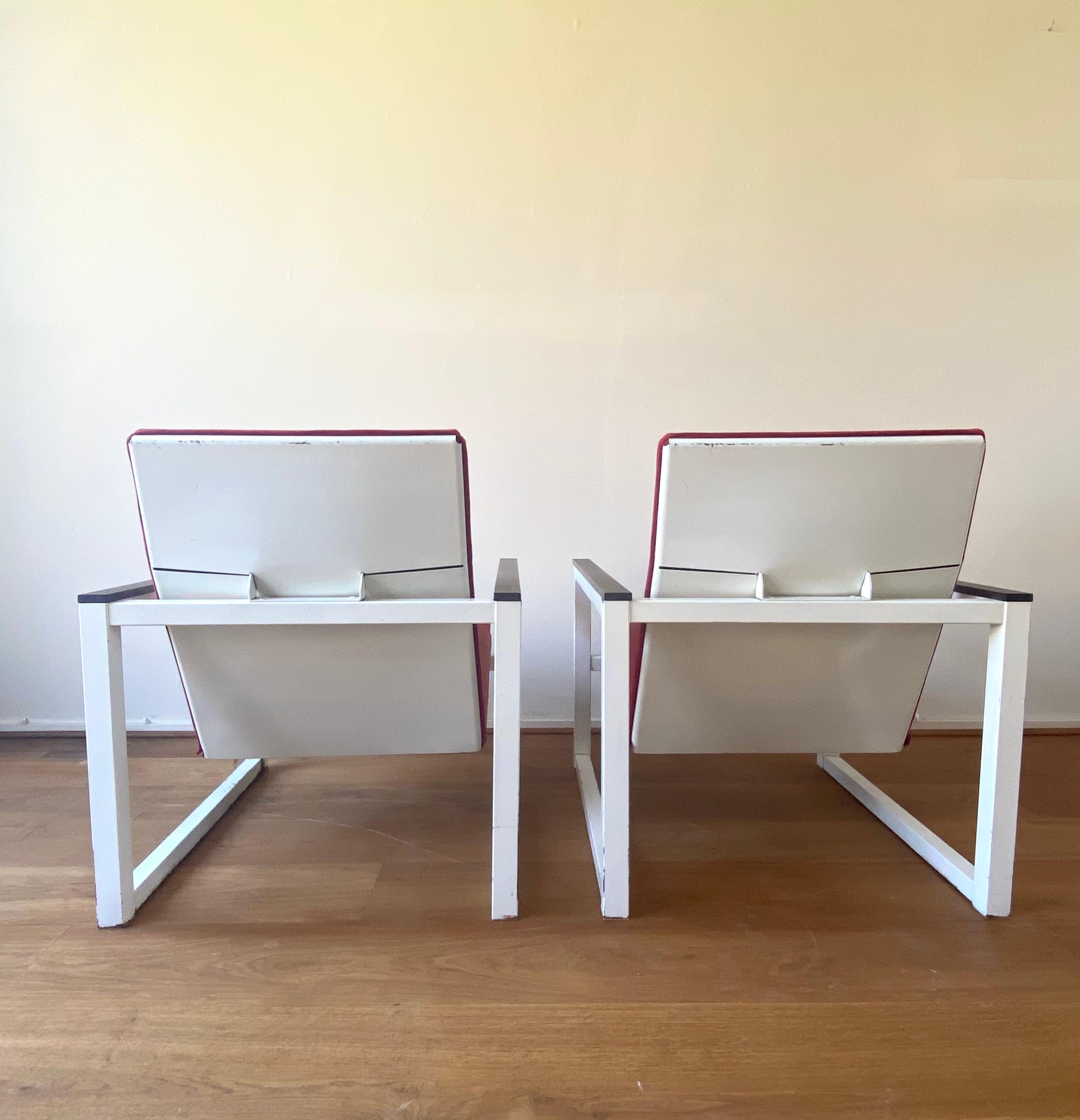 Dutch Rare Lounge Chairs by Tjerk Reijenga and Friso Kramer for Pilastro, 1960s For Sale