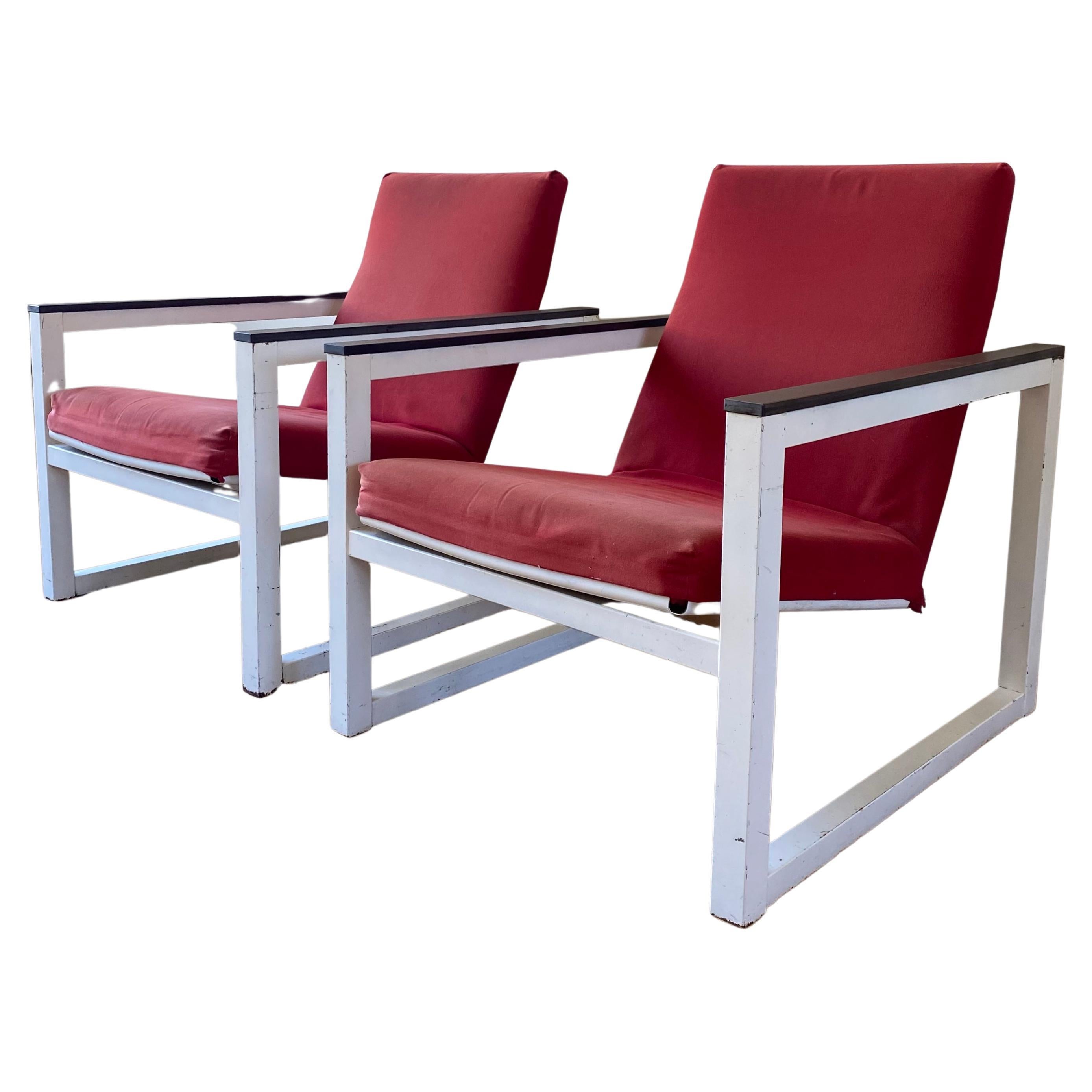 Rare Lounge Chairs by Tjerk Reijenga and Friso Kramer for Pilastro, 1960s For Sale