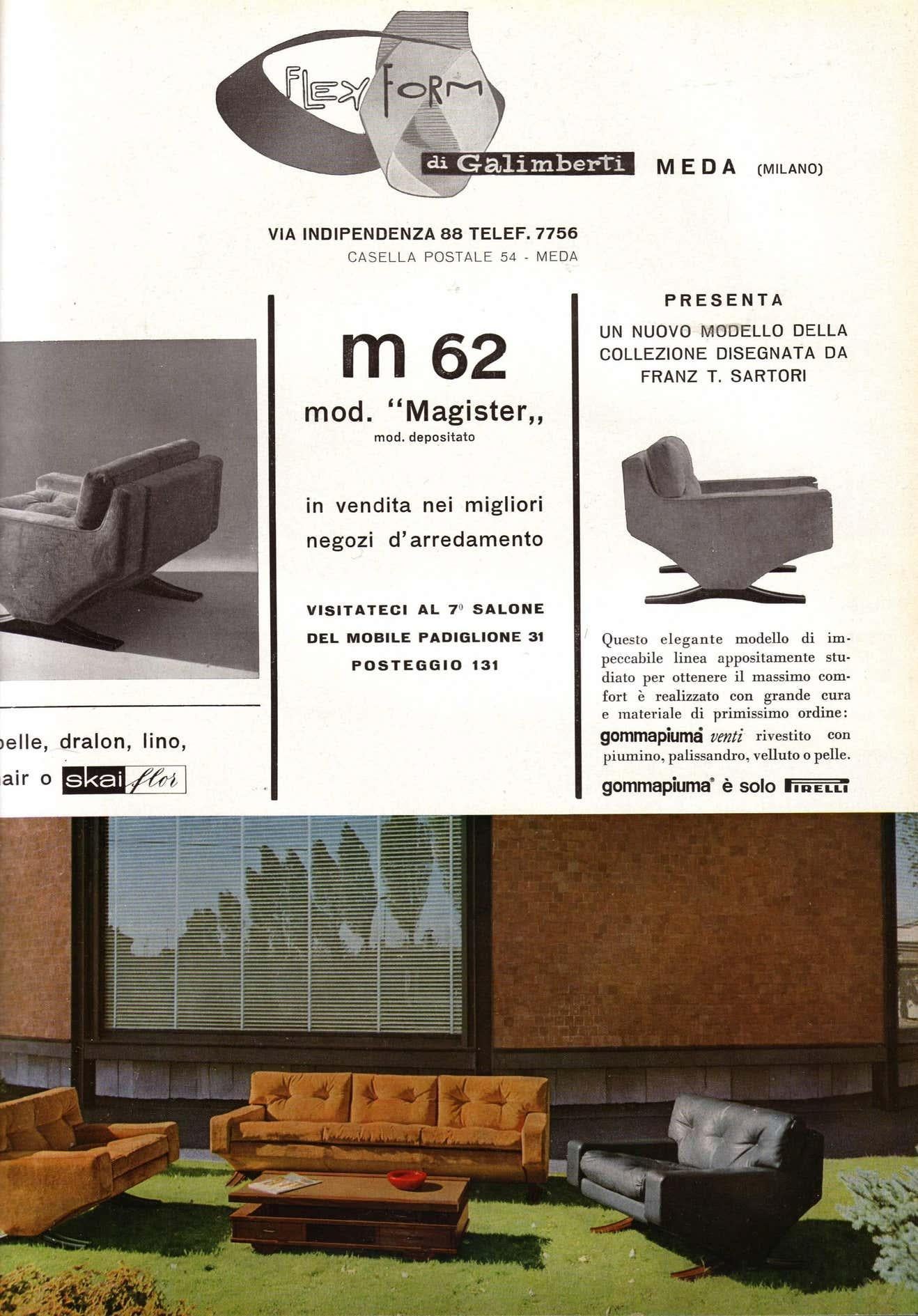 Rare Lounge Chairs in White Boucle, Franz T. Sartori, Flexform, 1965 4