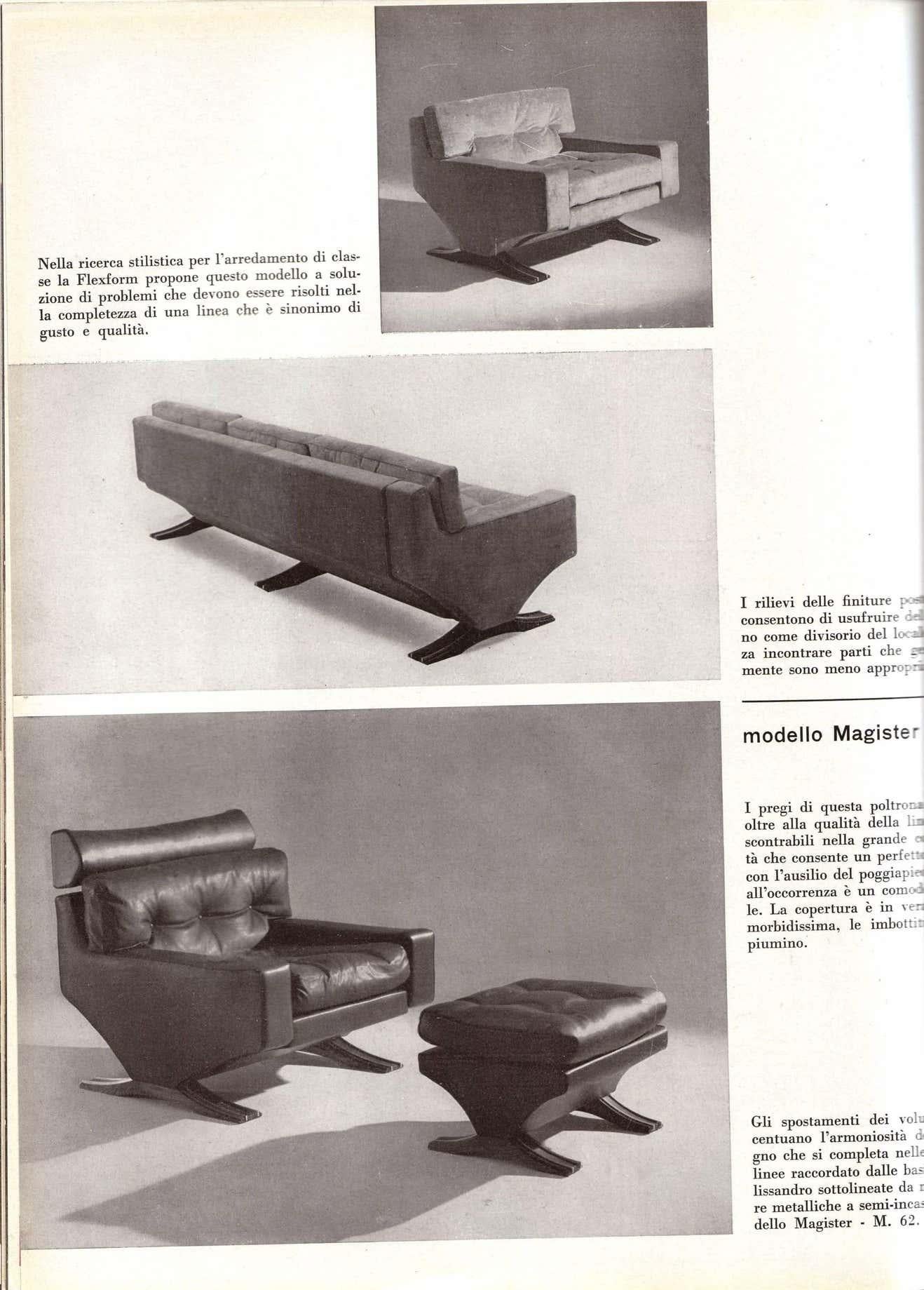 Rare Lounge Chairs in White Boucle, Franz T. Sartori, Flexform, 1965 5