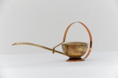Rare Lovely Brass and Copper Watering Can, 1950s Austria