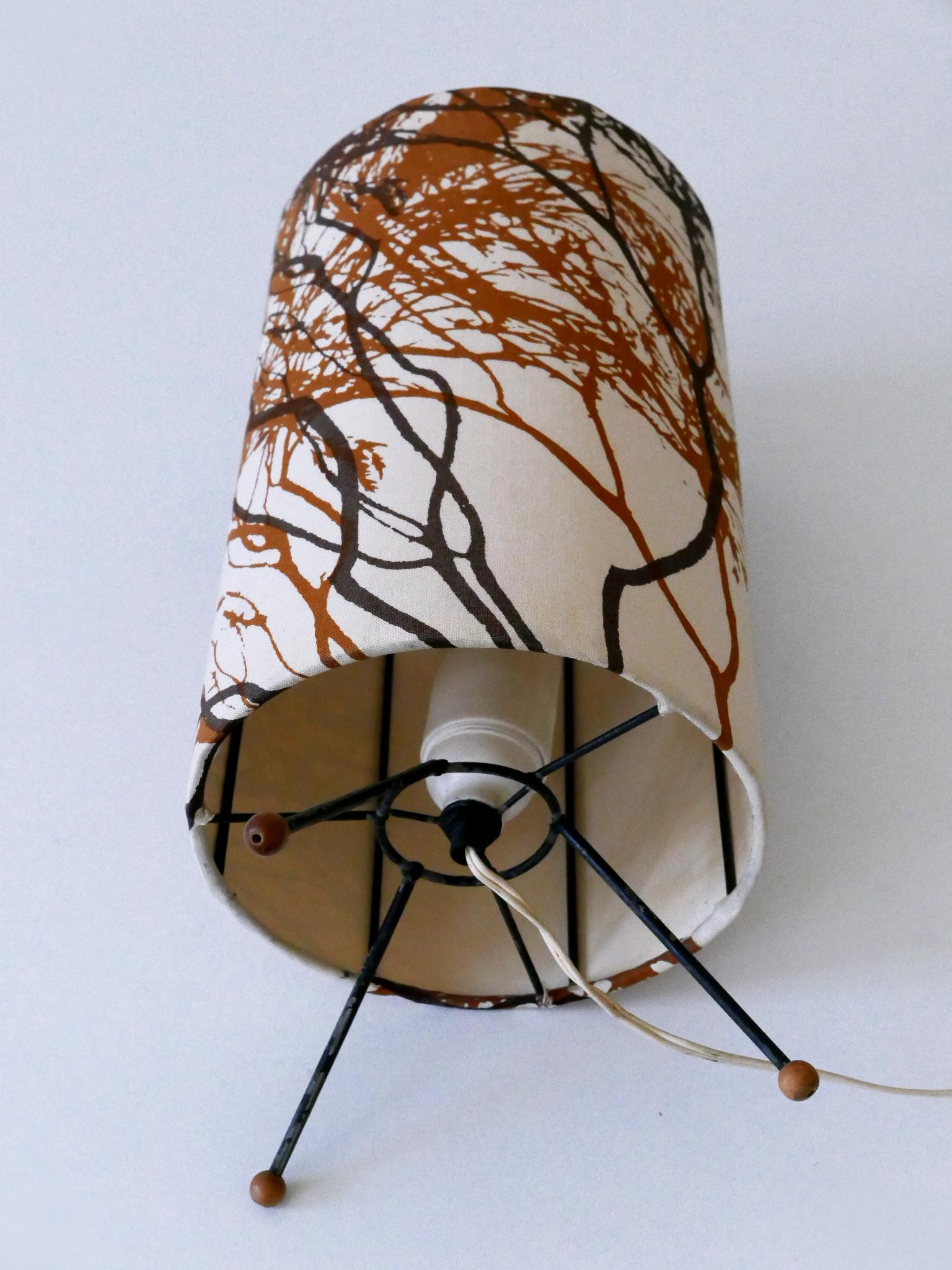 Rare & Lovely Mid Century Modern Bedside Table Lamp Austria 1950s For Sale 12