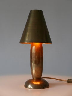 Rare & Lovely Mid-Century Modern Brass Side Table Lamp by Lambert Germany 1970s